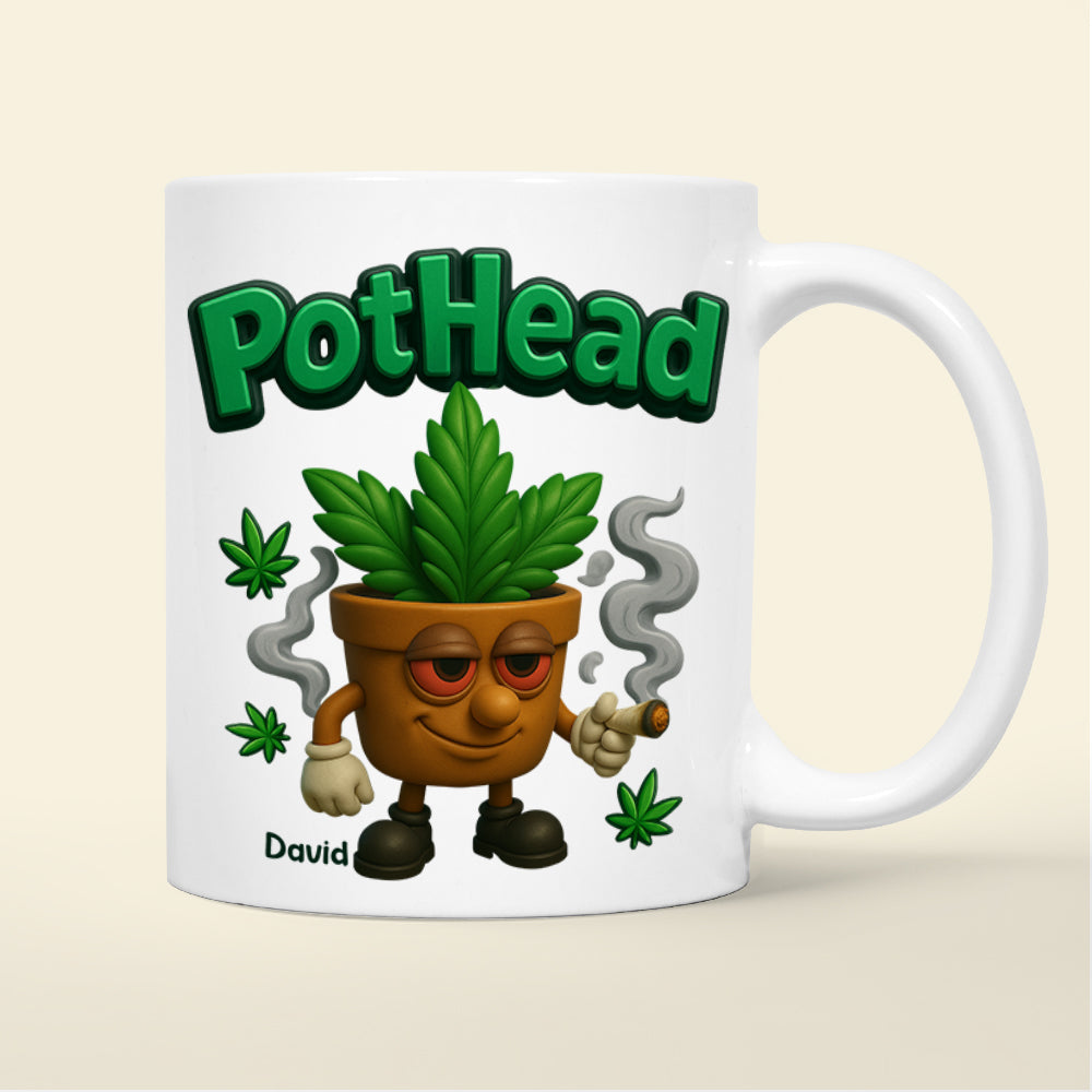 Pothead Mug Personalized Gifts for Smokers 01TOTN230525