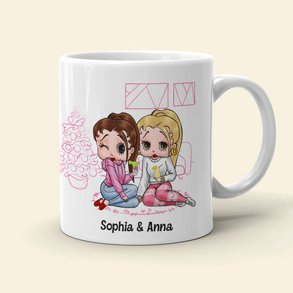 Being Your [Custom Quote] Seems Like Gift Enough, Gift For Friends, Sister, Personalized Mug, Cartoon Girl Mug, Christmas Gift 06NATN231123HH