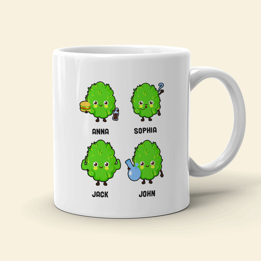 Funny Bud Mug - Daddy's Lil Homies - Personalized Coffee Mug - Gift For Dad