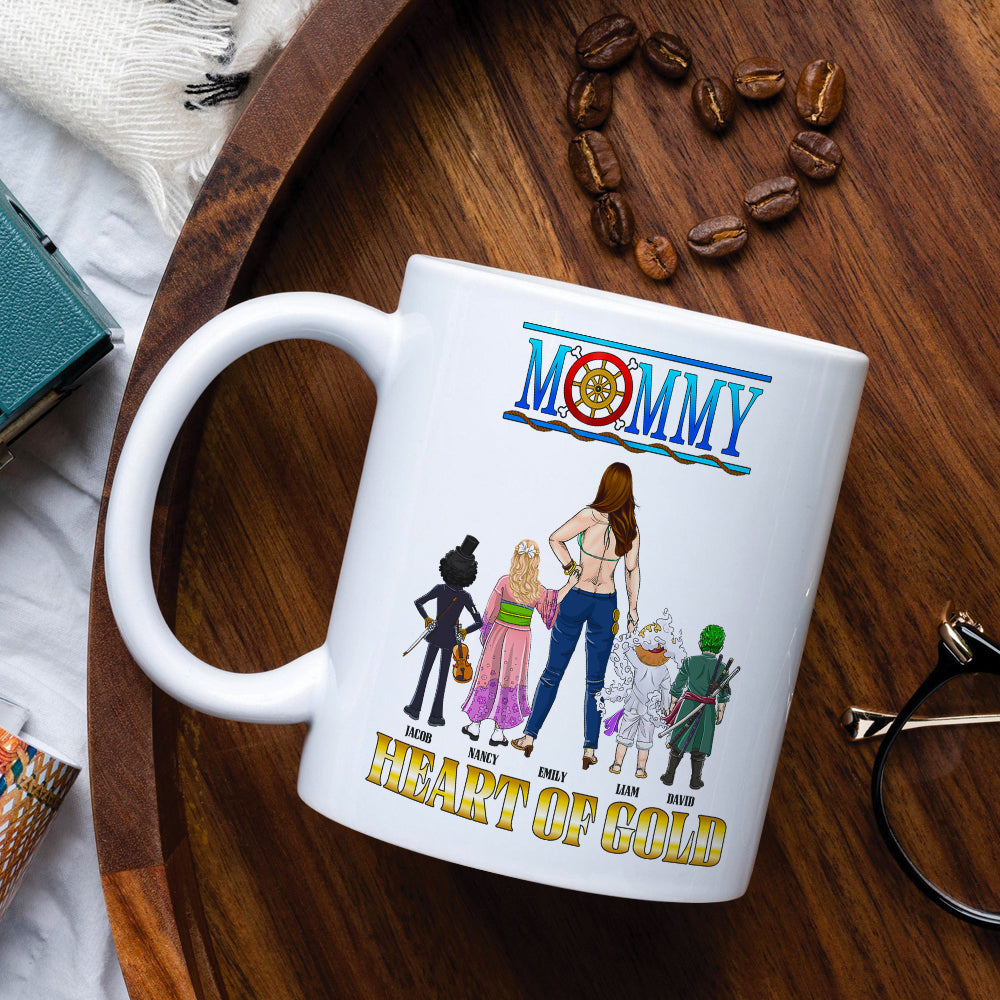 Personalized Gifts For Mom Coffee Mug Mommy Heart Of Gold 011KAPU260324PA
