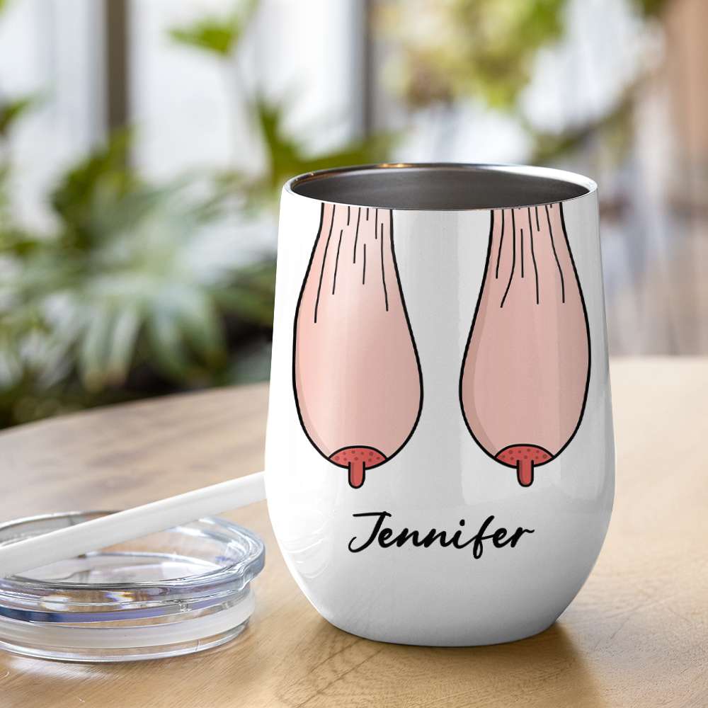Thank You For Ruining Your Boobs, Gift For Mom, Personalized Mug, Saggy Boobs Mug, Mother's Day Gift