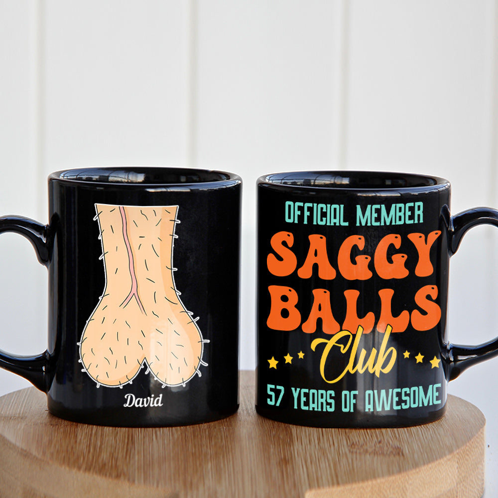 Office Member Saggy Balls Club-Gift For Father-Personalized Coffee Mug-Father's Day Mug