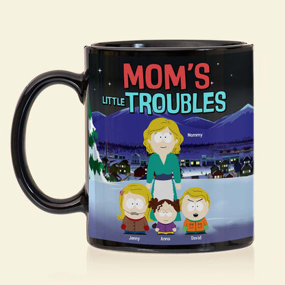 Personalized Gifts For Mom Coffee Mug 01tgtn030425hg Mom's Little Troubles