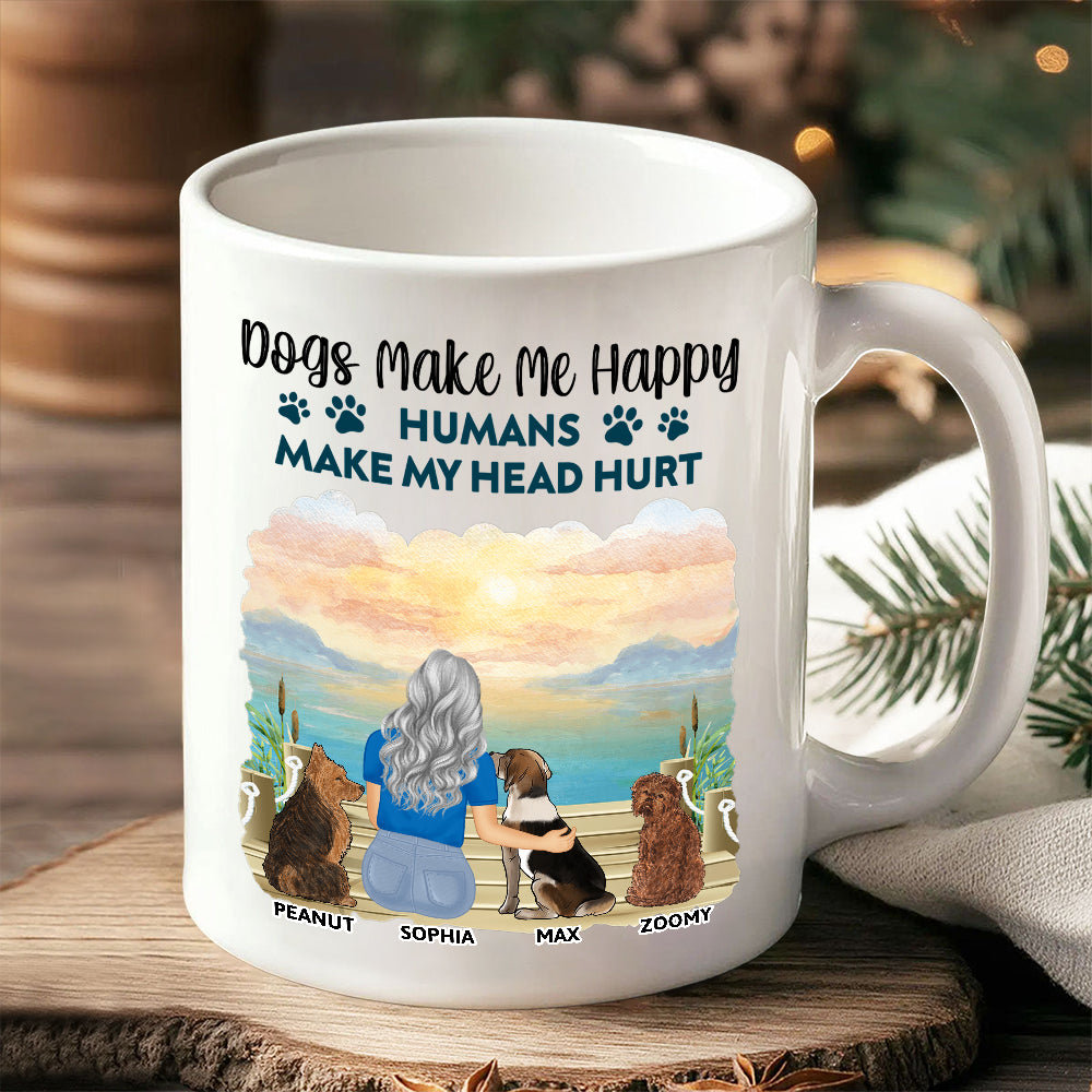 A Girl & Her Dog - A Bond That Can't Be Broken, Custom Ceramic Mug, Perfect Gift for Dog Lovers - Personalized Mug Ideal Gift Choice!