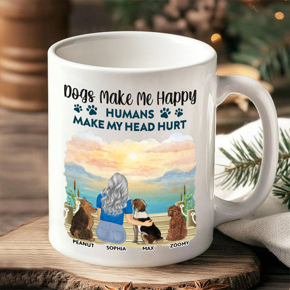 A Girl & Her Dog - A Bond That Can't Be Broken, Custom Ceramic Mug, Perfect Gift for Dog Lovers - Personalized Mug Ideal Gift Choice!