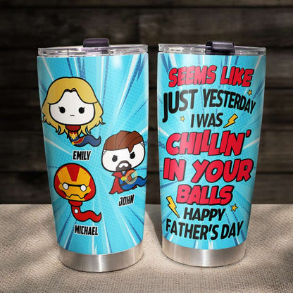 Funny Sperm Happy Day Daddy 05NAHN080523TM Personalized Tumbler Gift