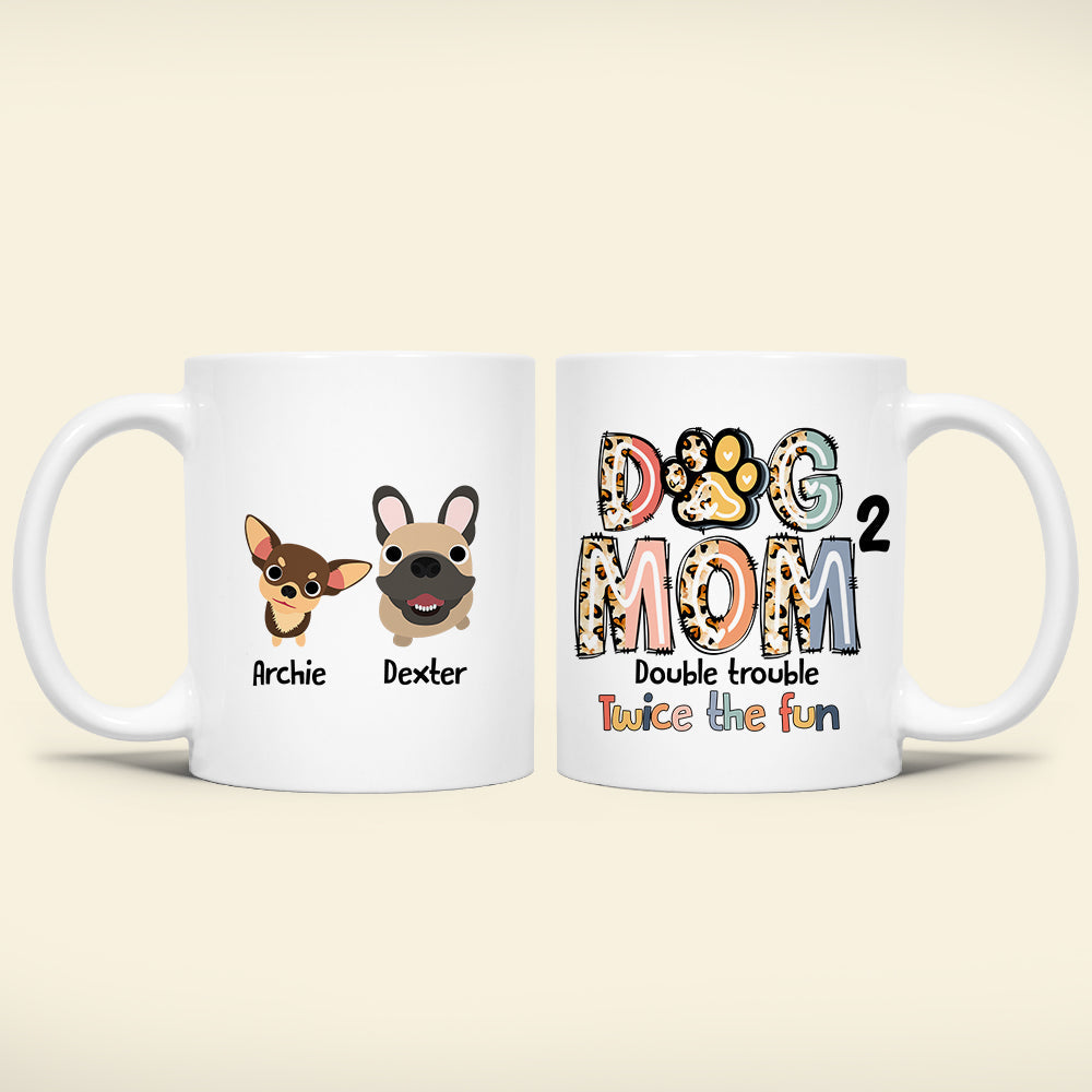 Personalized Gifts For Dog Mom Coffee Mug 01QHDT230324 Mother's Day