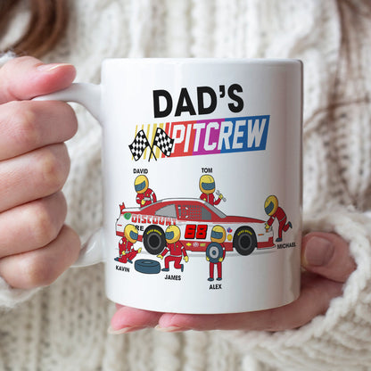 Dad's Personalized Racing Mug, Gift For Father, Grandpa