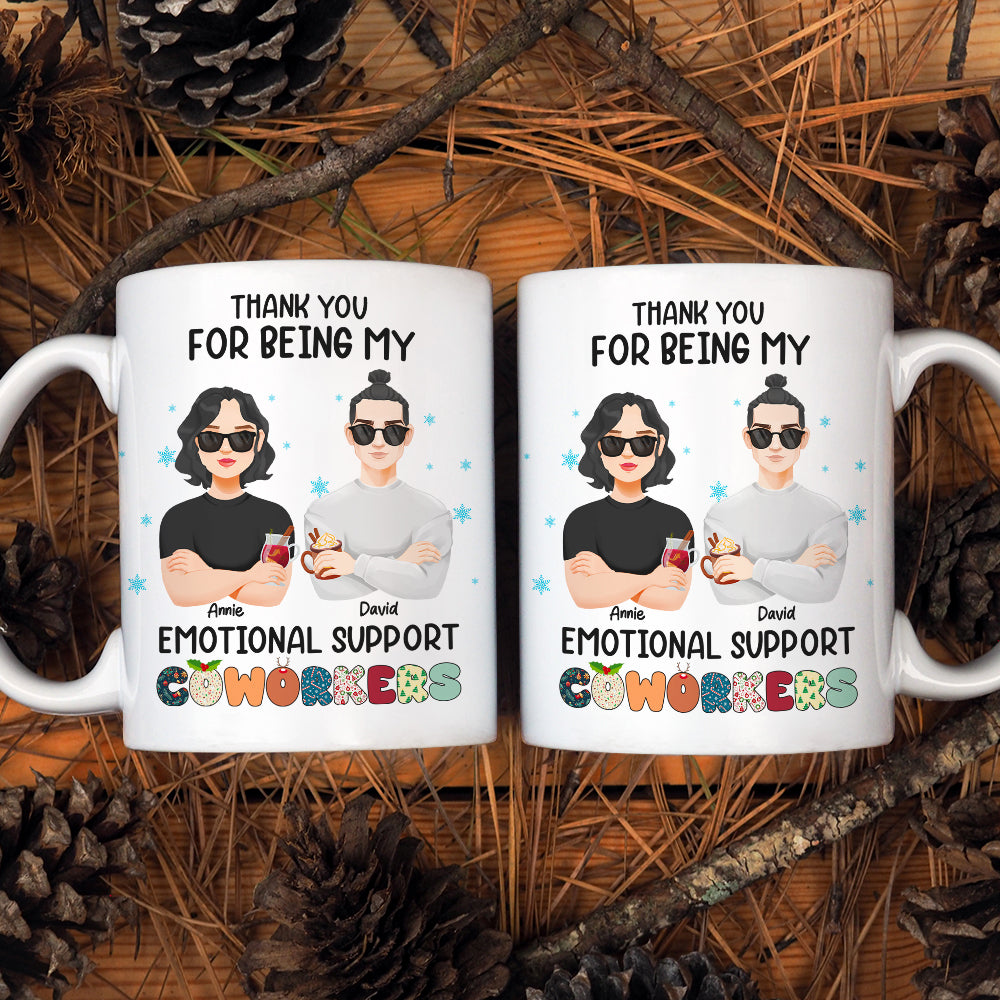 Personalized Christmas Gifts For Coworkers White Mug 02TOLU221124PA