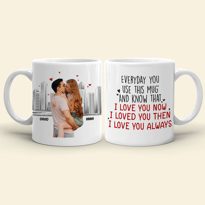 I Love You Forever, Personalized Coffee Mug, Anniversary Couple Gift