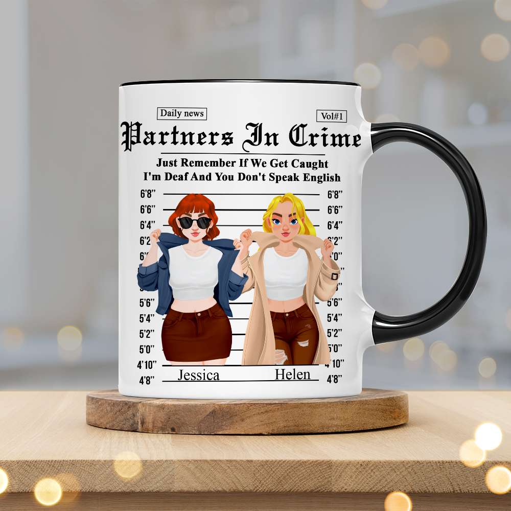 Personalized Gifts For Friends Accent Mug Partner Crime 01XQLU171224PA