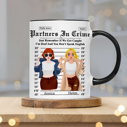 Personalized Gifts For Friends Accent Mug Partner Crime 01XQLU171224PA