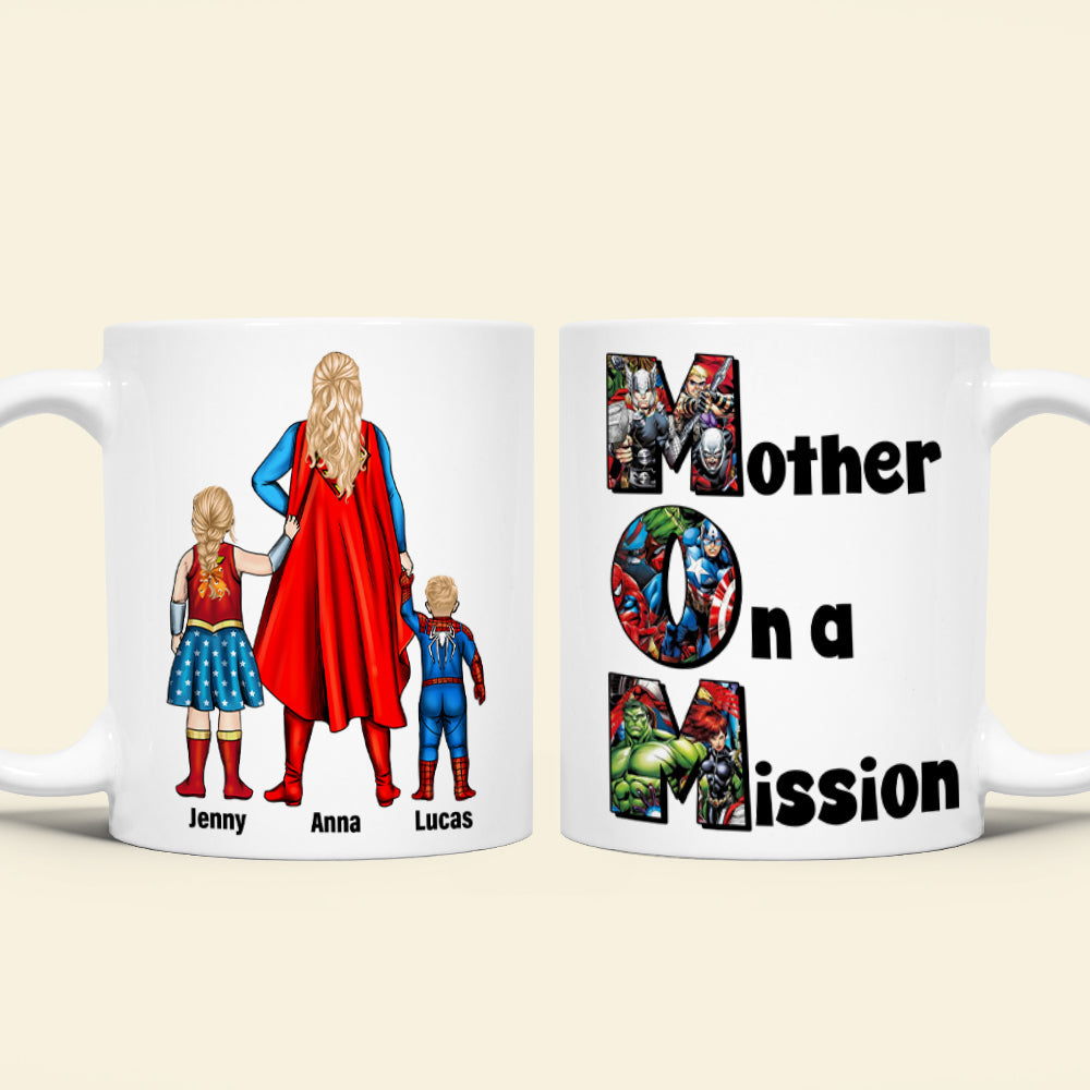 Personalized Gifts For Mom Coffee Mug 05totn070325pa Mother On A Mission