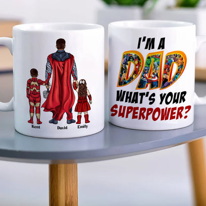 Dad and Kids DR-WHM-03dnqn180323tm Personalized Coffee Mug