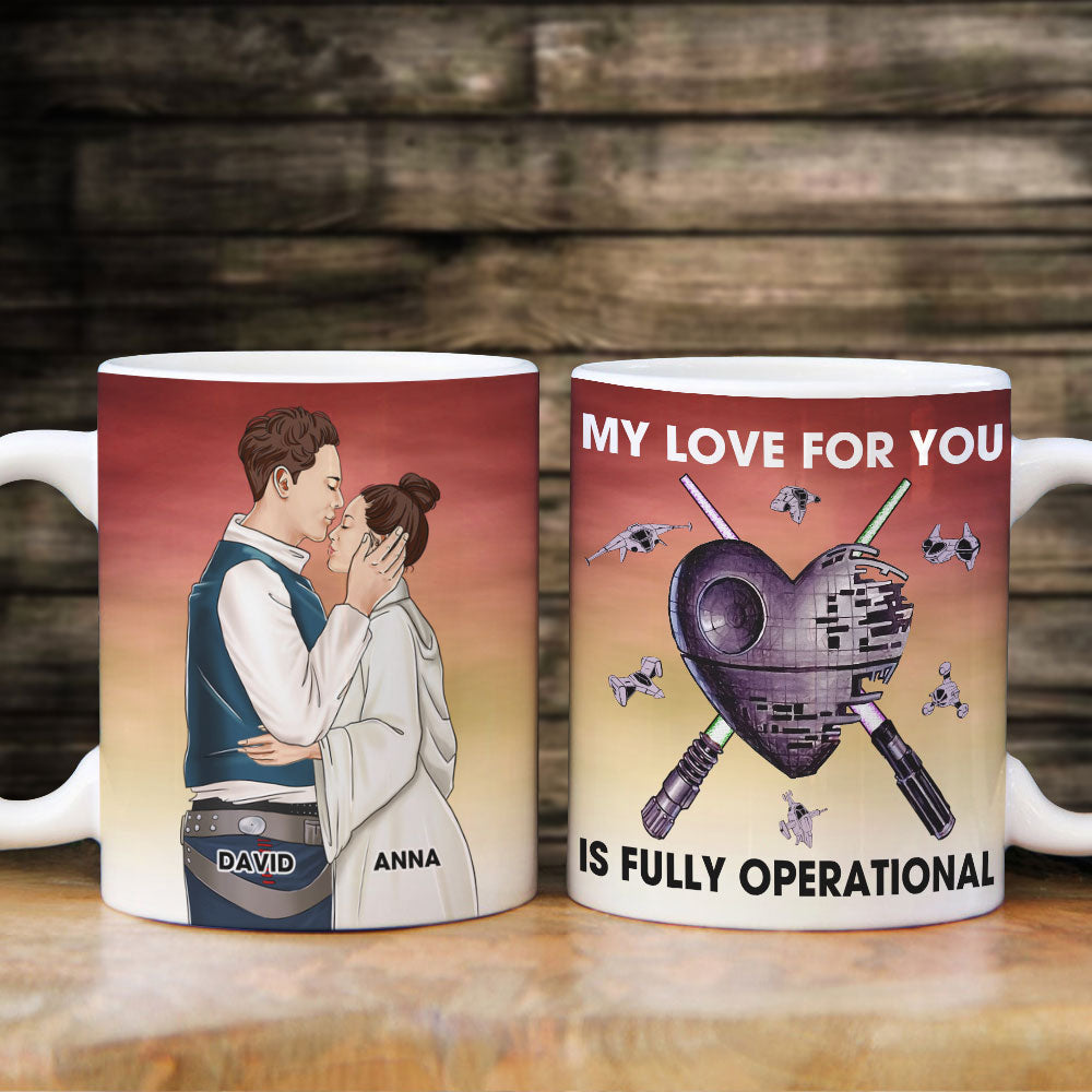 Couple My Love For You Is Fully Operational Personalized Mug