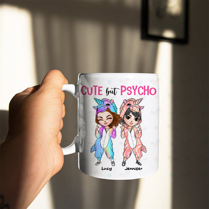 Sweet As Sugar Hard As Ice Hurt My Besties Once I'll Kill You Twice, Unicorn Mug Christmas Gift For Besties