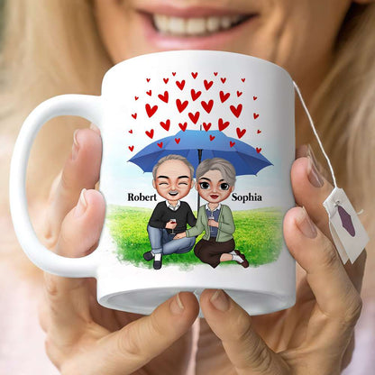Rain Or Shine You Always Be Mine Personalized White Mug