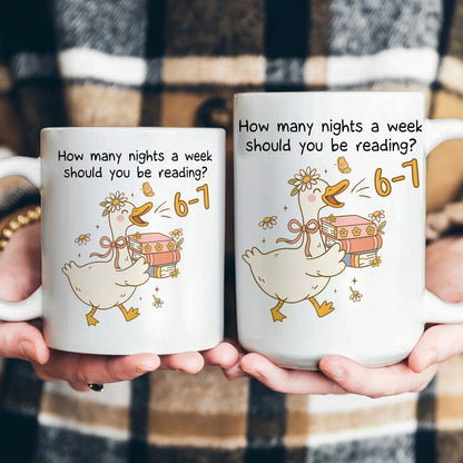 How Many Nights A Week Should You Be Reading 6-7 -Cozy Reading Night Gift for Book Lovers