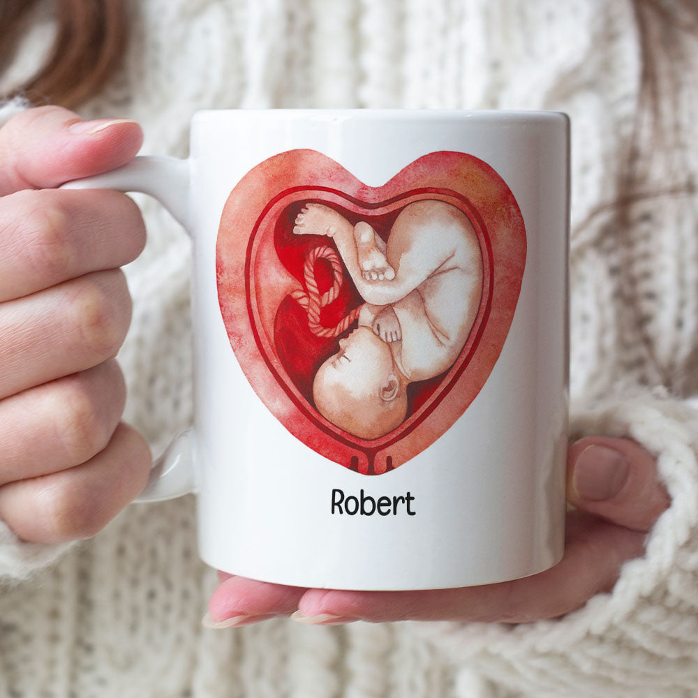 Dear Mommy You're Doing A Great Job, Personalized Mug, Pregnancy Gift For New Mom