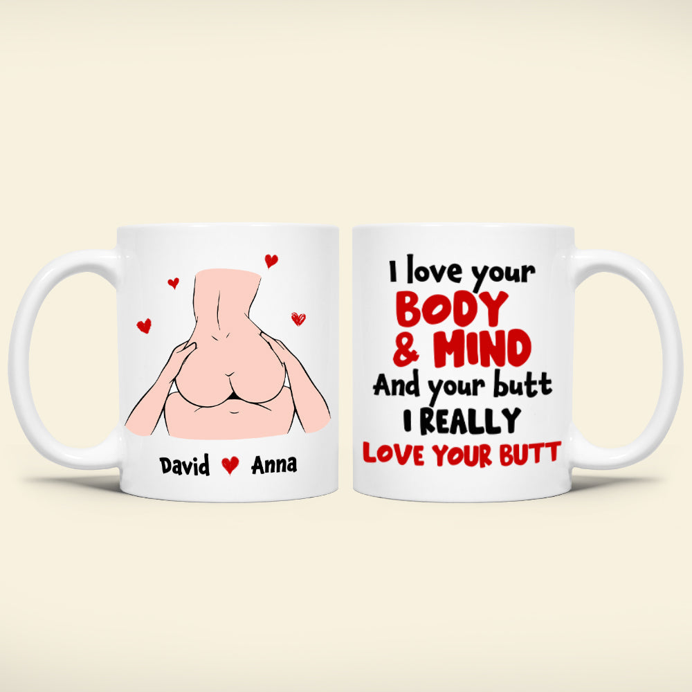 Personalized Gifts For Couple Coffee Mug I Love Your Body And Mind