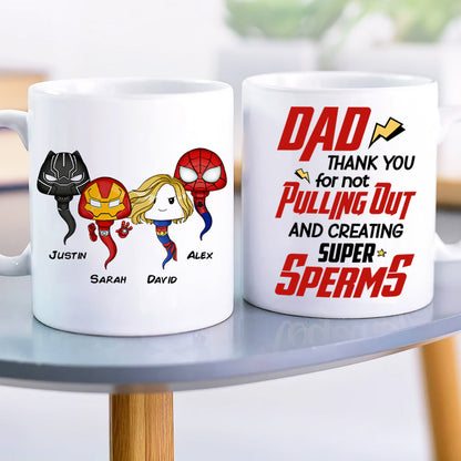 Dad Thank You For Not Pulling Out 06nahn121223ha Personalized Coffee Mug