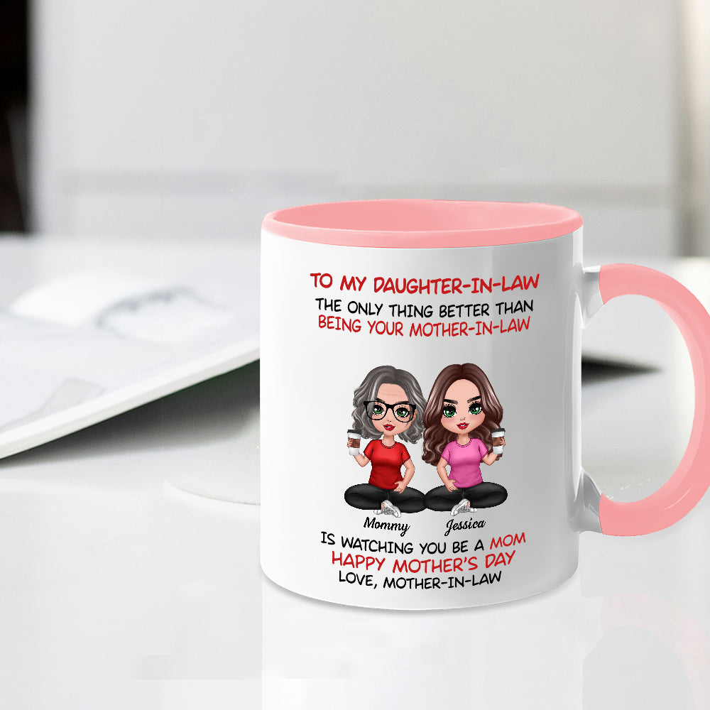 To My Daughter-In-Law Happy Mother's Day Personalized Mug, Custom Keychain, Plaque & More, Heartfelt Gift from Mother-in-Law