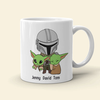 Best Dada Lorian Ever Gift 03QHTN120523 White Star Family Mug