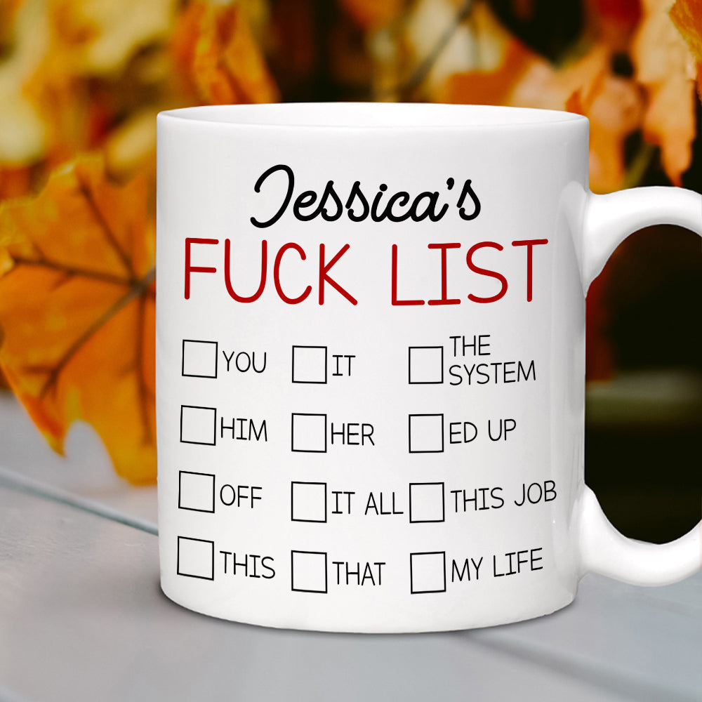 Personalized Gift For Office Workers Funny White Mug 02OHQN291124