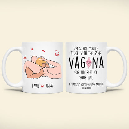 Personalized Gifts For Couple Coffee Mug You're Getting Married Congrats 04OHPU260124