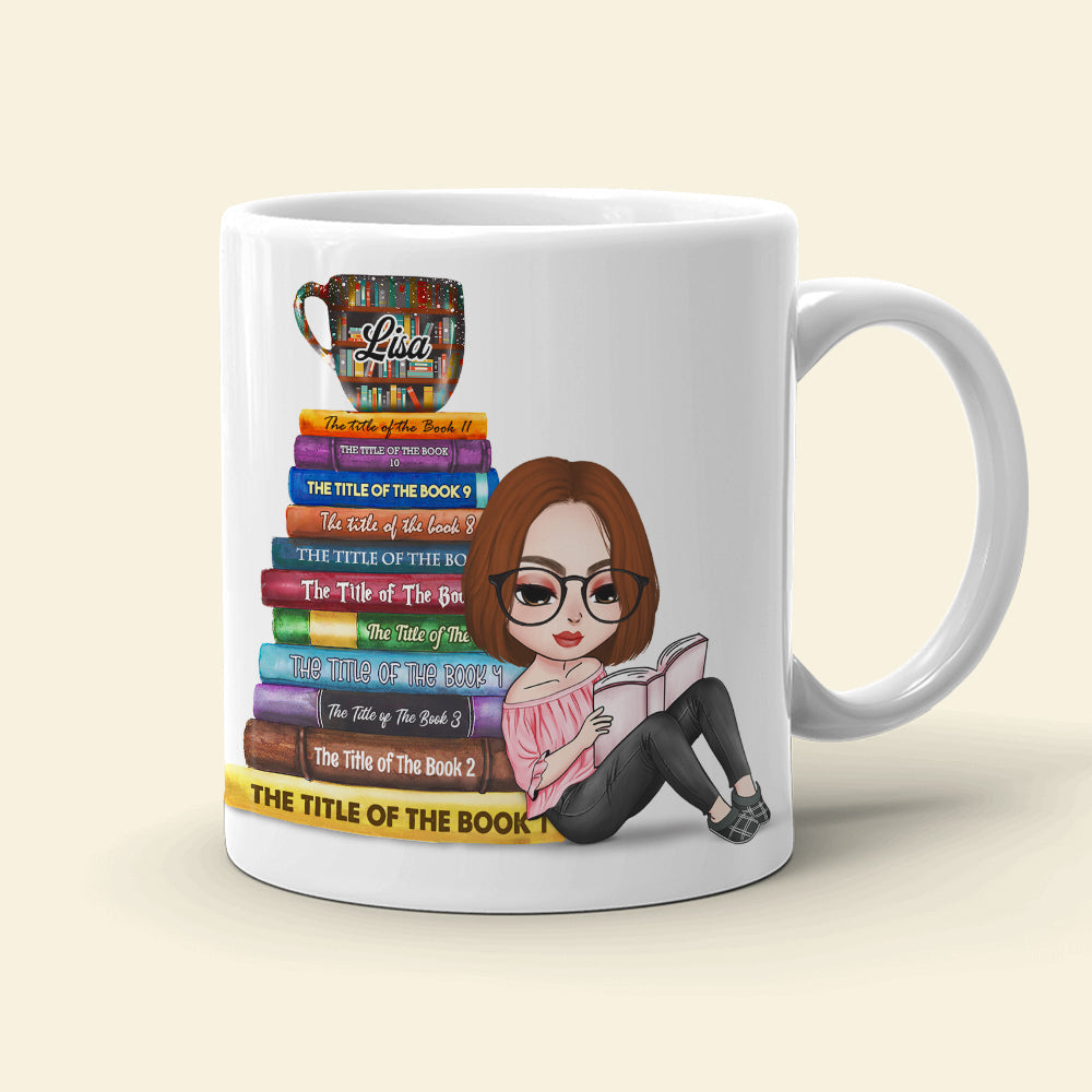 Book Single Married In A Relationship Love Books Personalized Mug 2HUHI120122