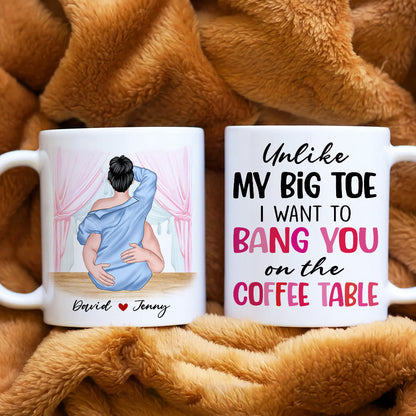 Personalized Couple Mug, I Want Bang You On The Coffee Table