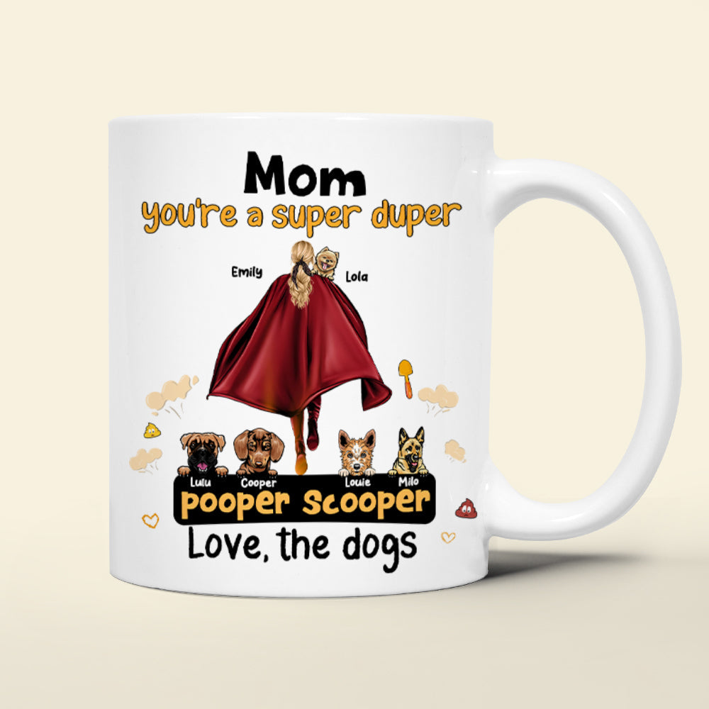 Personalized Gifts For Dog Lovers Coffee Mug Mom Pooper Scooper