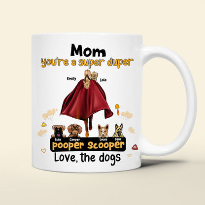 Personalized Gifts For Dog Lovers Coffee Mug Mom Pooper Scooper