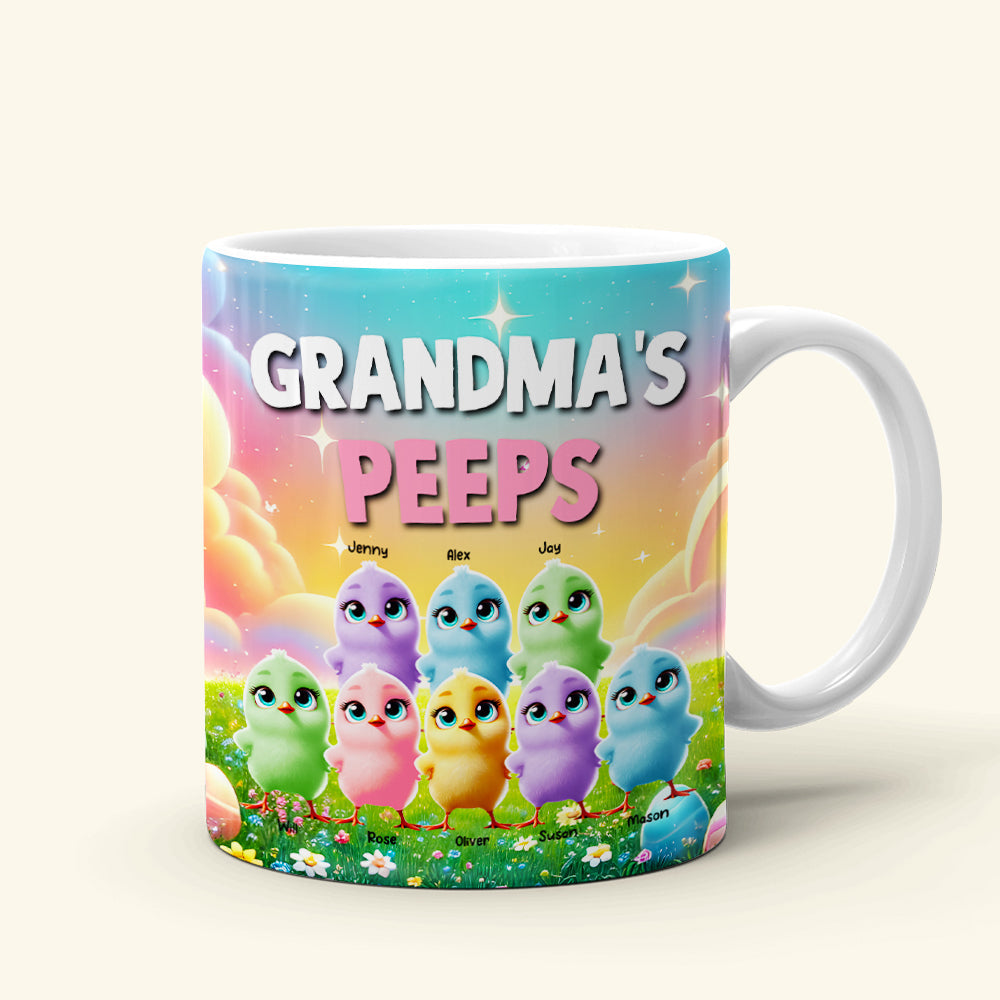 Personalized Gifts For Grandma Coffee Mug, Chick Peeps 04tgmh040325 Easter Gifts