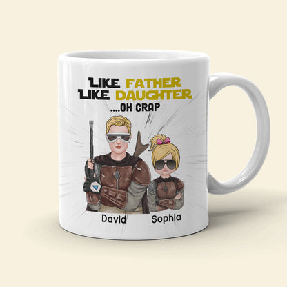 Like Father Like Daughter Personalized Family Mug, Gift For Family