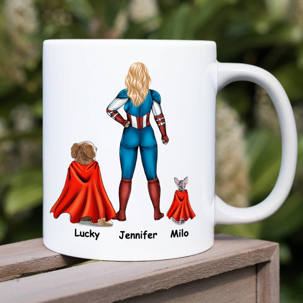 Best Dog Mom Ever Personalized Mug Gift For Superhero Mom