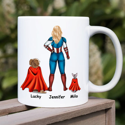 Best Dog Mom Ever Personalized Mug Gift For Superhero Mom