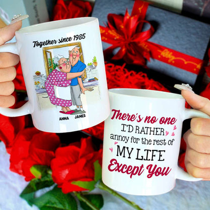 There's No One I'd Rather Annoy, Personalized Tumbler, Gifts For Couple