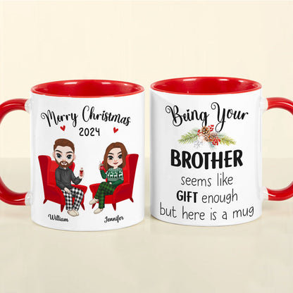 Personalized Gifts For Brother Coffee Mug Christmas 01ACDT300924HH