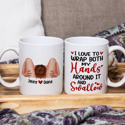 Romantic Couple, I Love To Wrap Both My Hands, Personalized Coffee Mug, Couple Gift, Gifts For Her, Gifts For Him