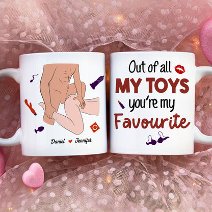 Personalized Gifts For Couple Coffee Mug Out Of All My Toys You're My Favourite