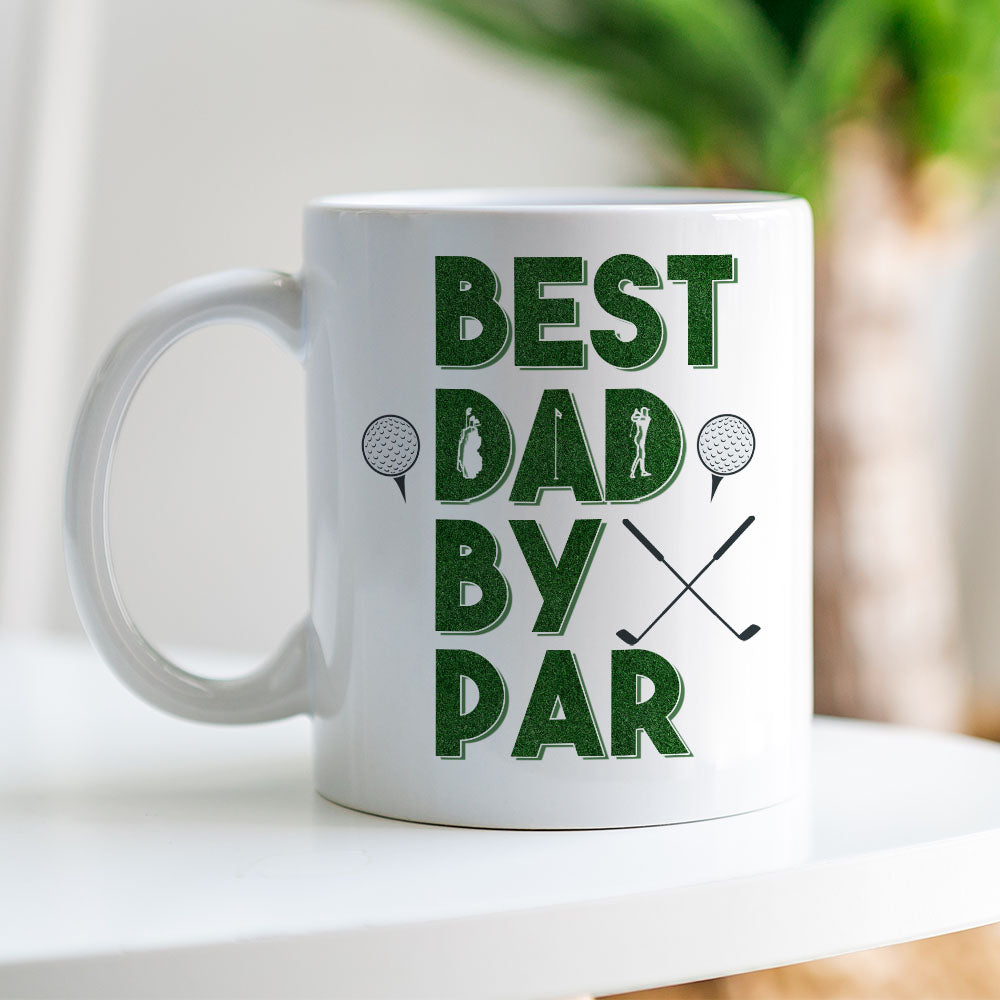 Best Dad By Par Personalized MUg, Gift For Father's Day