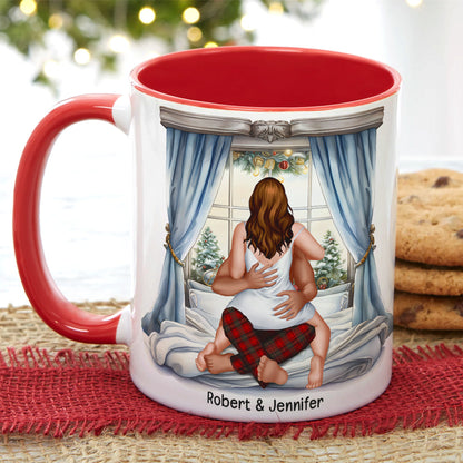 Let's Scare The Neighbors-Personalized Accent Mug- Gift For Him/ Gift For Her-Naughty Couple Mug
