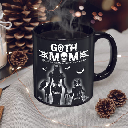 Gothic Mom And Daughter Black Mug Personalized Coffee Mug, Mother's Day Gift BLM-03qhqn150423