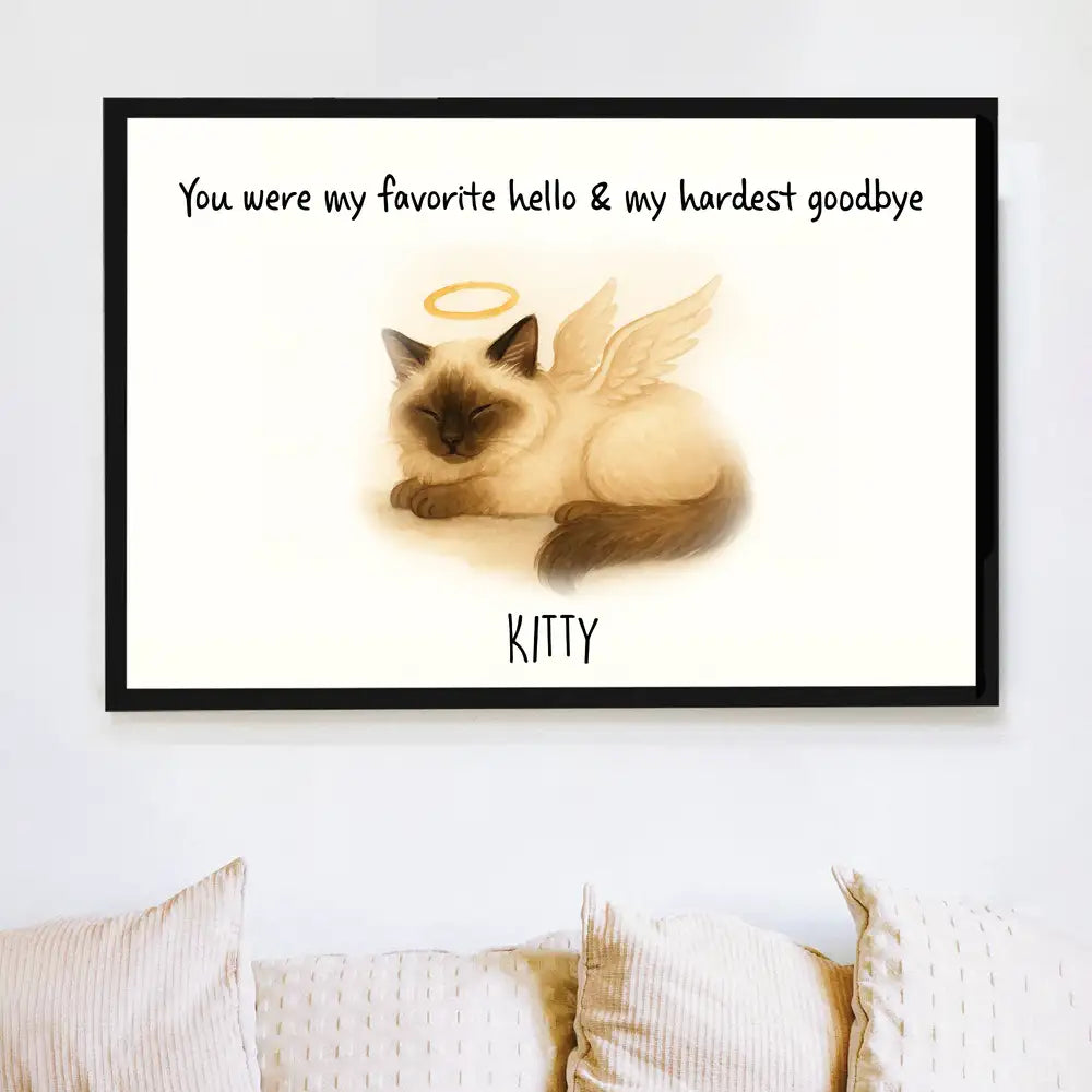 White Ceramic Pet Memorial Mug Personalized Sympathy Gift