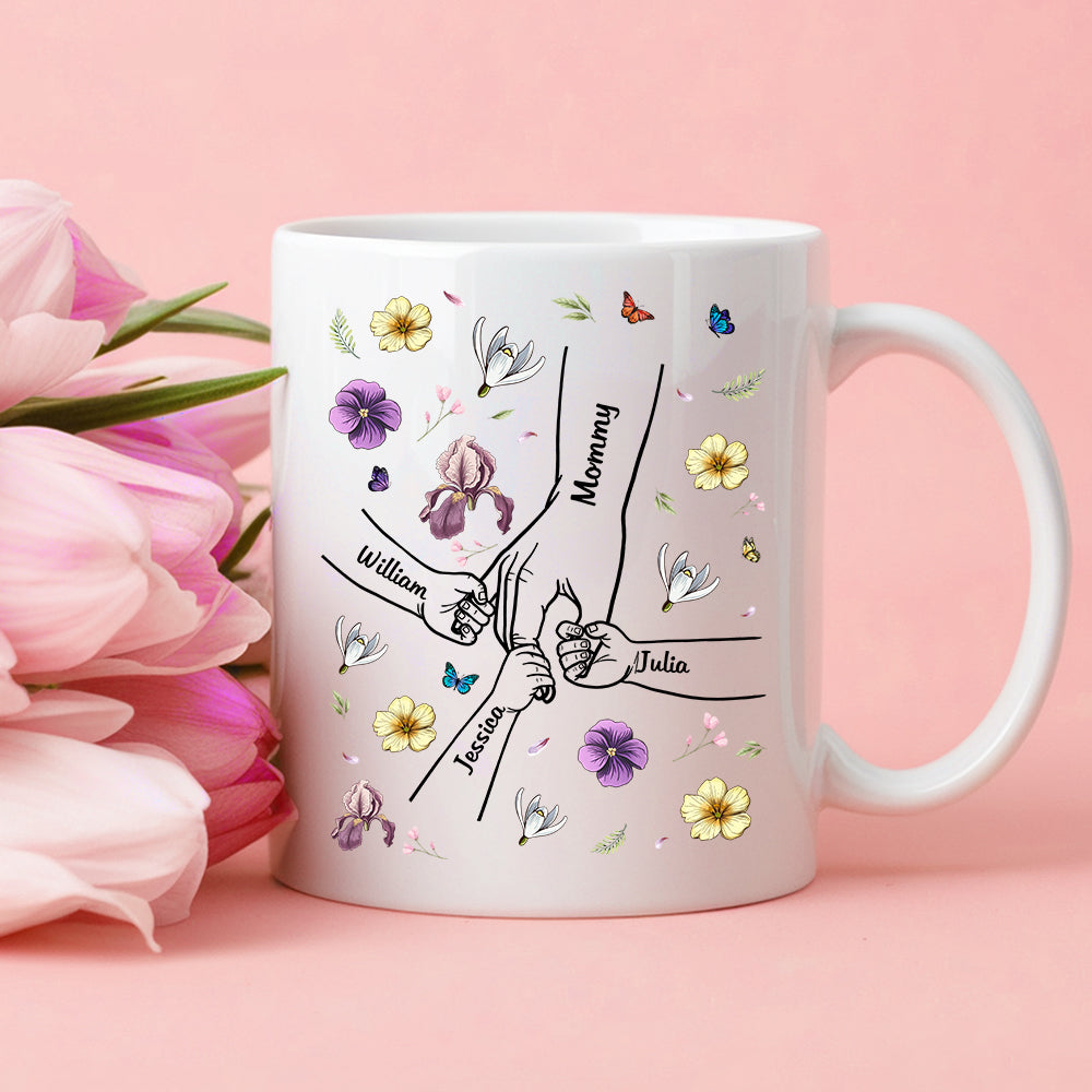 Mother & Daughter A Bond That Can't Be Broken | Personalized White Ceramic Mug - Ideal Gift for Mother's Day, Family Gatherings, or Special Occasions