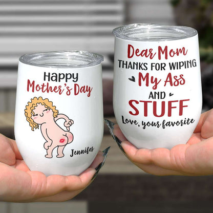 Happy Mother's Day, Gift For Mom, Personalized Mug, Funny Butt Mug, Mother's Day Gift