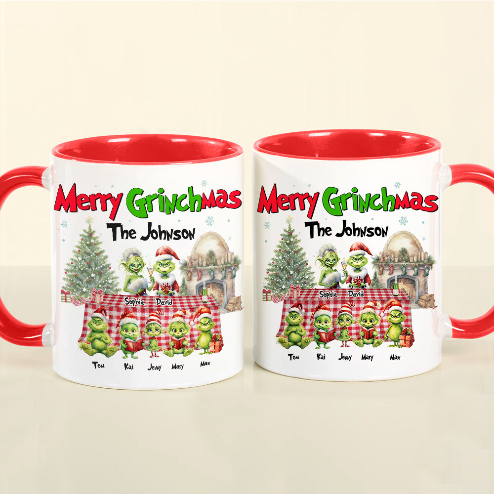 Merry Christmas, Personalized Accent Mug CC-02HTTN090923, Christmas Gift For Family