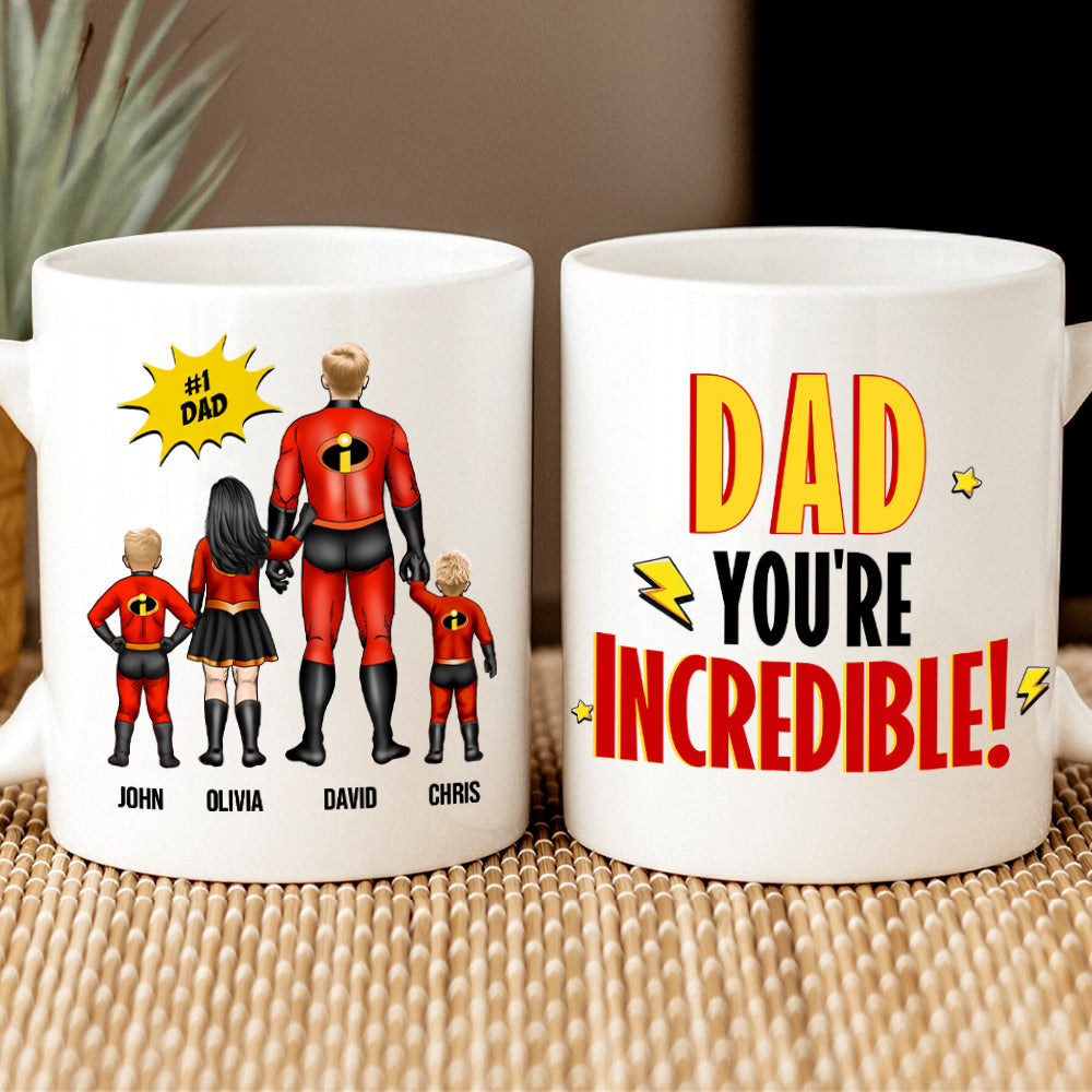 Personalized Gifts For Mom Coffee Mug Mom You're Incredible 02HUHN290224PA
