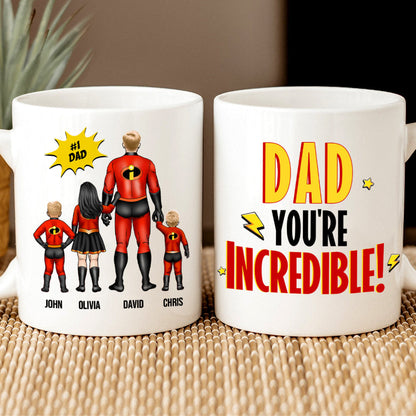 Personalized Gifts For Mom Coffee Mug Mom You're Incredible 02HUHN290224PA